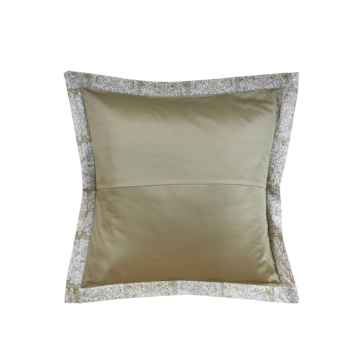Classical Impression Folkloric 100% Cotton Pillow Case Euro Set Green