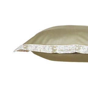 Classical Impression Folkloric 100% Cotton Pillow Case Euro Set Green