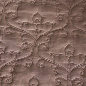 Classical Impression Swirling Quilt/Quilted Bed Cover Brown