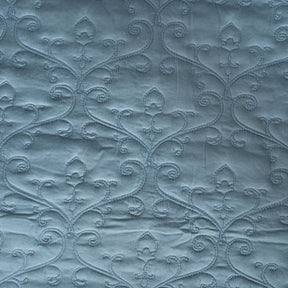 Classical Impression Swirling Quilt/Quilted Bed Cover Blue
