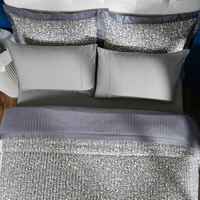 Classical Impression Ornamental Quilt/Quilted Bed Cover Grey