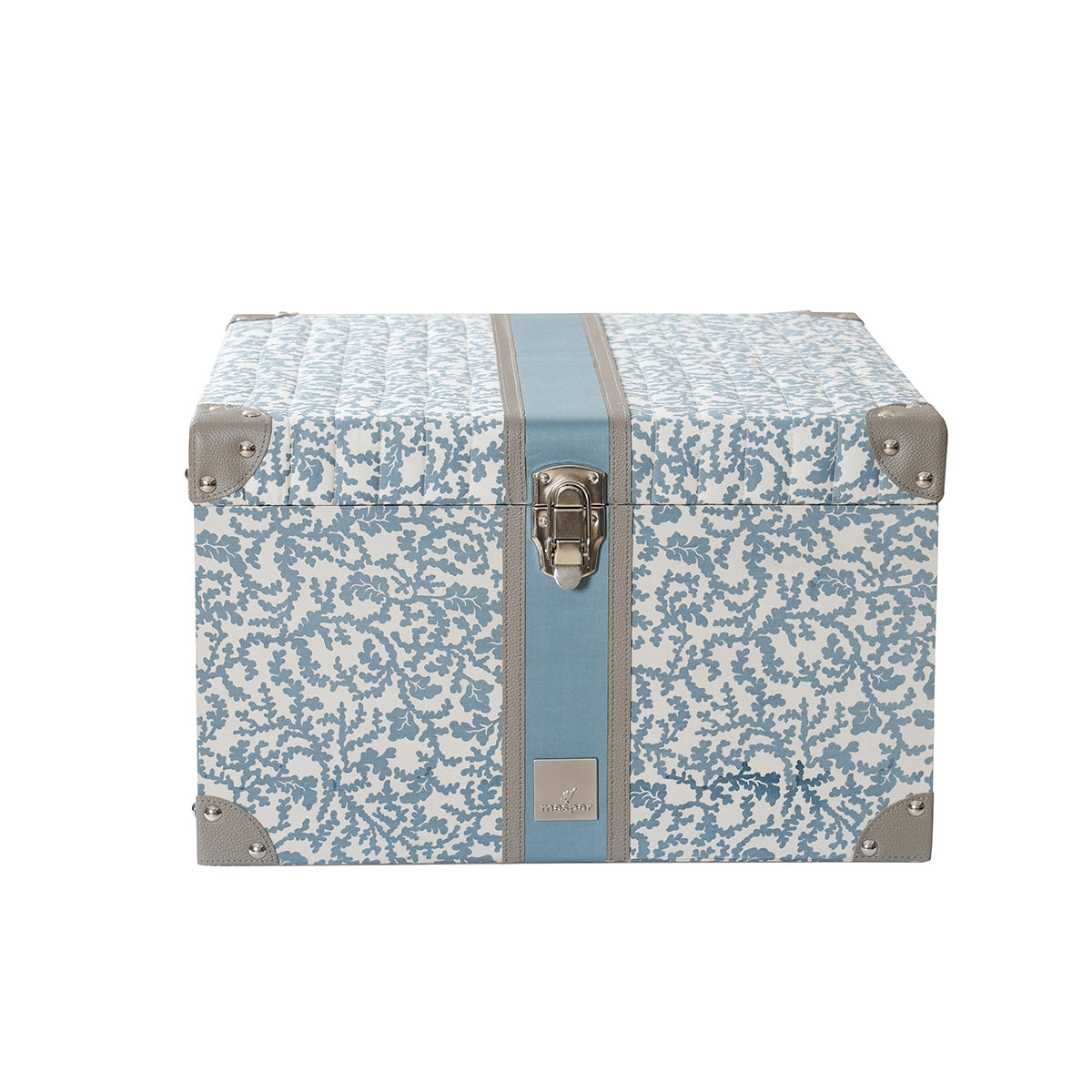 Classical Impression Ornamental 100% Cotton 8pcs Quilt/Qulited Bed Cover Set Blue