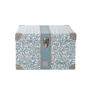 Classical Impression Ornamental 100% Cotton 8pcs Quilt/Qulited Bed Cover Set Blue