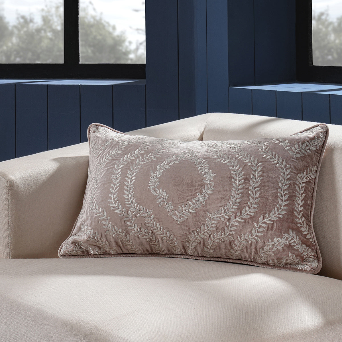Classical Impression Ingrid Damask 100% Cotton Cushion Cover Brown