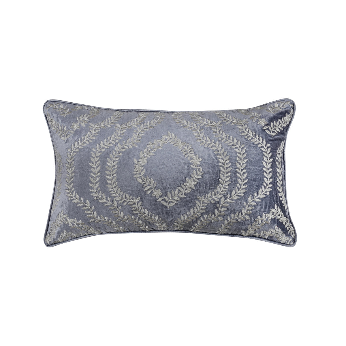 Classical Impression Ingrid Damask 100% Cotton Cushion Cover Grey