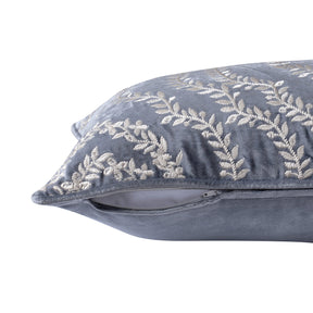 Classical Impression Ingrid Damask 100% Cotton Cushion Cover Grey