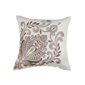Classical Impression Bloom 100% Cotton Cushion Cover Rust