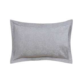 Classical Impression Curly Scroll 100% Cotton Pillow Sham Set Grey