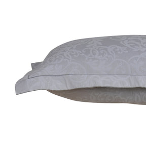 Classical Impression Curly Scroll 100% Cotton Pillow Sham Set Grey
