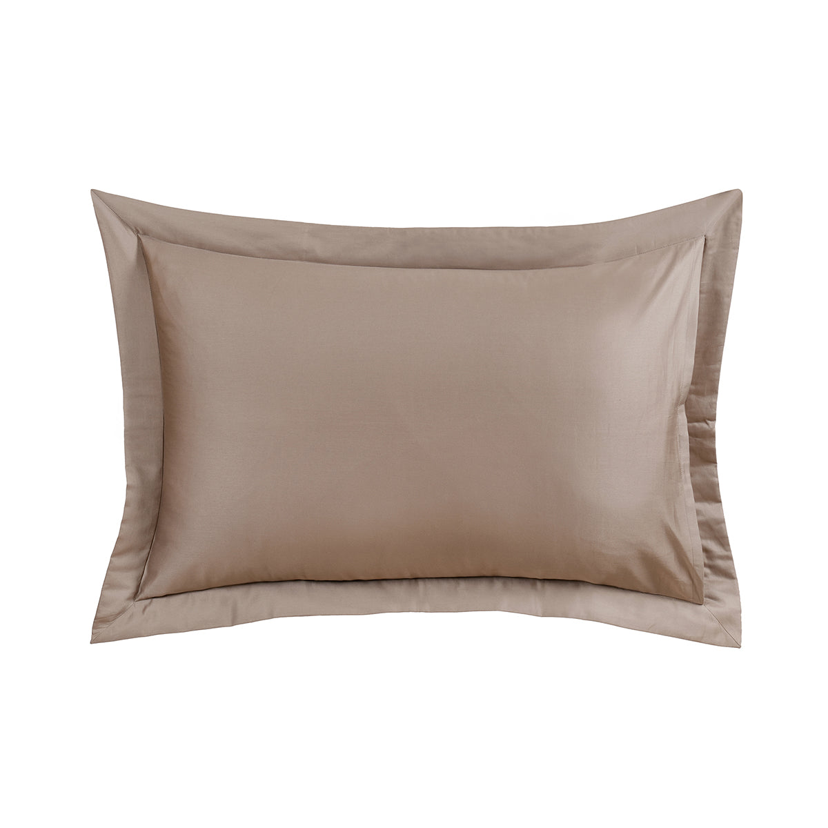 Classical Impression Ornamental Fabric-100% Cotton, Filling-100% Polyester Pillow Sham Set Brown