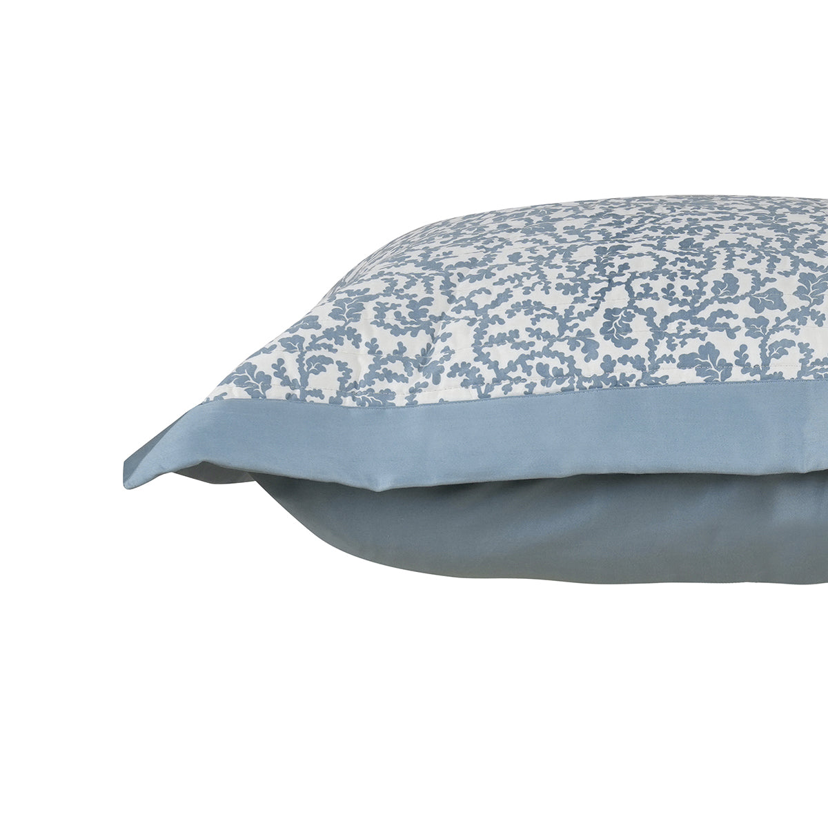 Classical Impression Ornamental Fabric-100% Cotton, Filling-100% Polyester Pillow Sham Set Blue