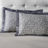 Classical Impression Ornamental Fabric-100% Cotton, Filling-100% Polyester Pillow Sham Set Grey