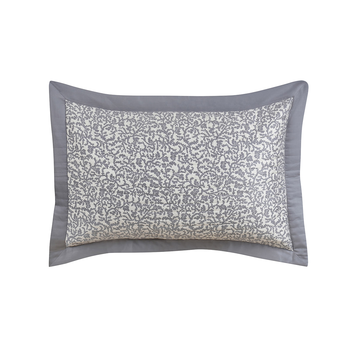 Classical Impression Ornamental Fabric-100% Cotton, Filling-100% Polyester Pillow Sham Set Grey