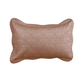 Classical Impression Swirling Fabric-100% Cotton, Filling-100% Polyester Pillow Sham Set Brown