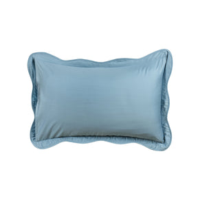 Classical Impression Swirling Fabric-100% Cotton, Filling-100% Polyester Pillow Sham Set Blue