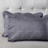 Classical Impression Swirling Fabric-100% Cotton, Filling-100% Polyester Pillow Sham Set Grey