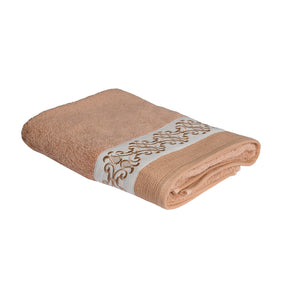 Elegance Embroidery Machine 100% Cotton Rust Towel