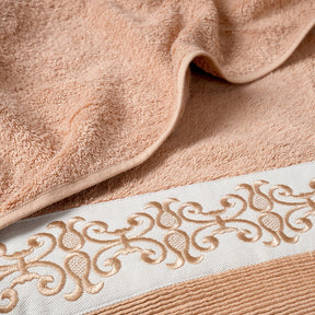 Elegance Embroidery Machine 100% Cotton Rust Towel