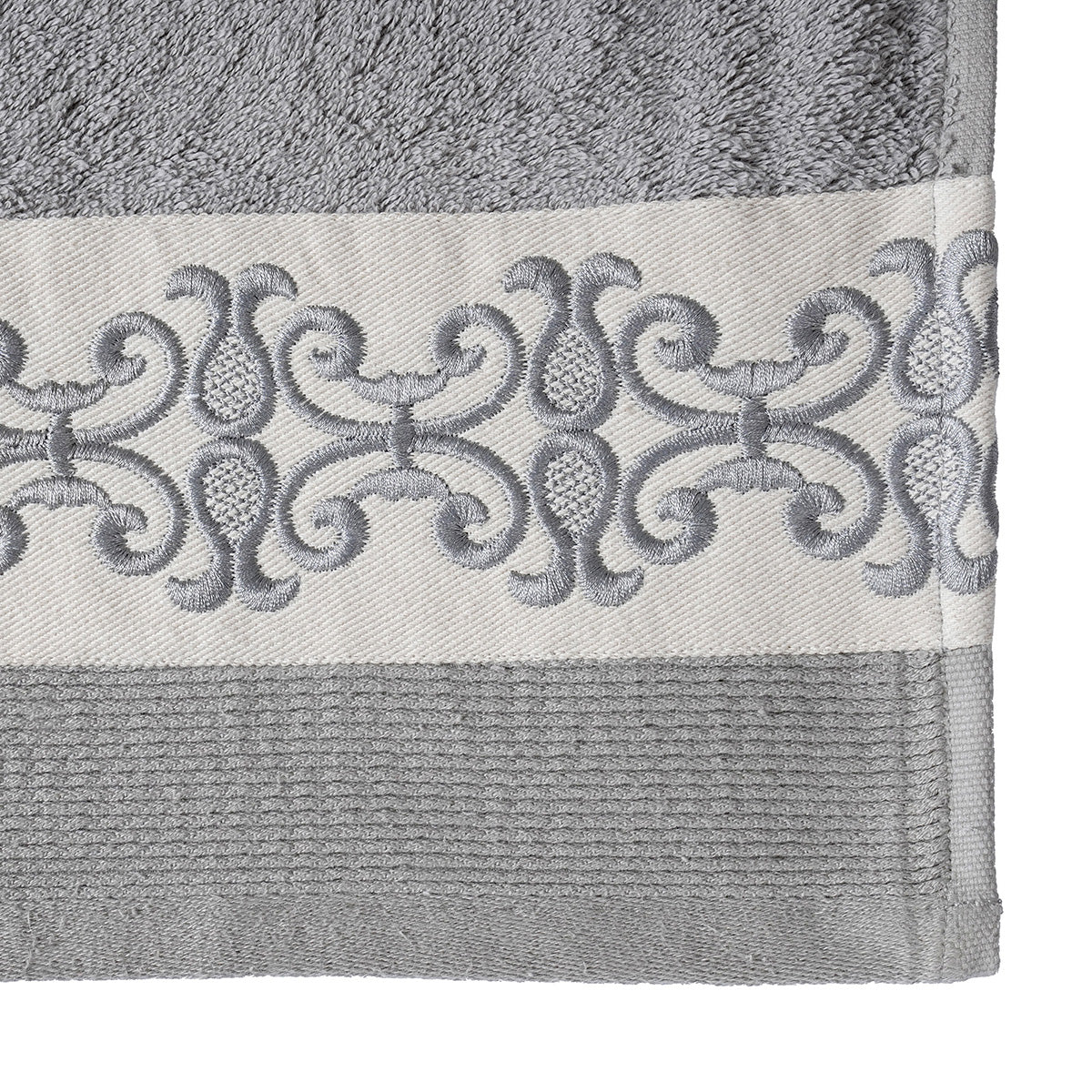 Elegance Embroidery Machine 100% Cotton Grey Towel