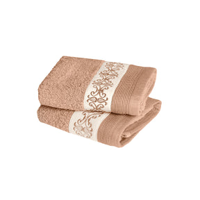 Elegance Embroidery Machine 100% Cotton Rust Towel