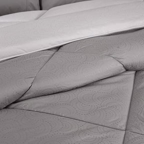 Gravel reversible textured Grey Quilt