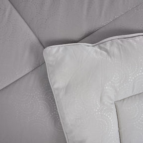 Gravel reversible textured Grey Quilt