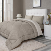 Gravel reversible textured Green Quilt