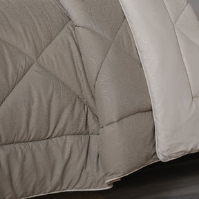 Gravel reversible textured Green Quilt