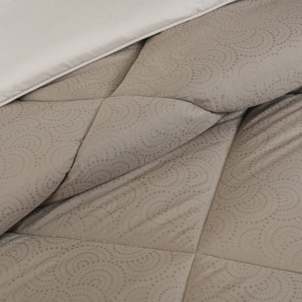 Gravel reversible textured Green Quilt