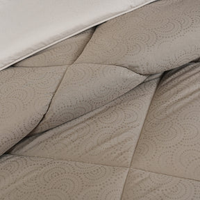 Gravel reversible textured Green Quilt