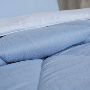 Gravel reversible textured Blue Quilt