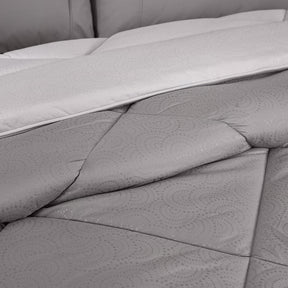 Gravel reversible textured Grey Quilt