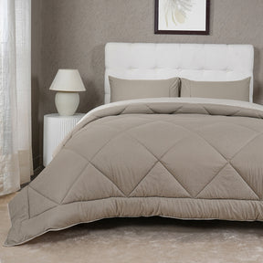 Gravel reversible textured Green Quilt