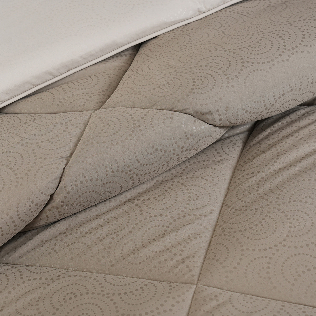 Gravel reversible textured Green Quilt