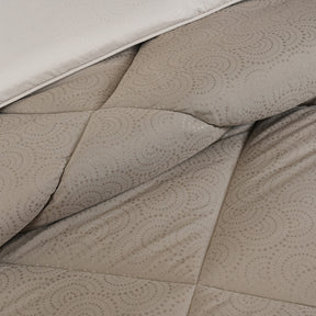 Gravel reversible textured Green Quilt