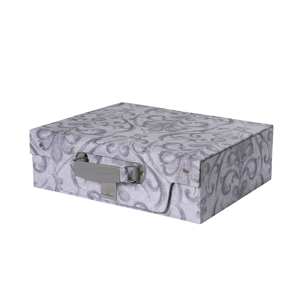 PBS Vintage Chic Dawson 100% Cotton 8 Pcs Duvet Cover Set Grey