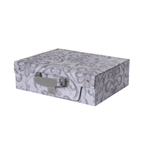 PBS Vintage Chic Dawson 100% Cotton 8 Pcs Duvet Cover Set Grey