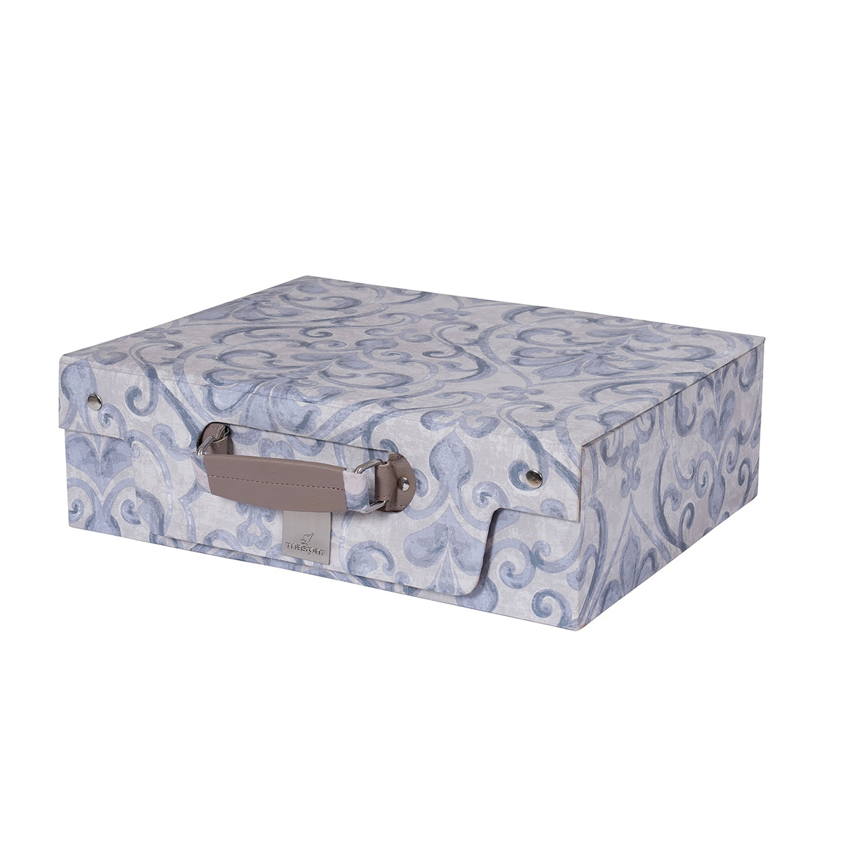 PBS Vintage Chic Dawson 100% Cotton 8 Pcs Duvet Cover Set Blue