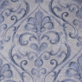 PBS Vintage Chic Dawson 100% Cotton Duvet Cover With Pillow Case Blue