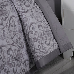 PBS Vintage Chic Dawson Quilt/Quilted Bed Cover Grey