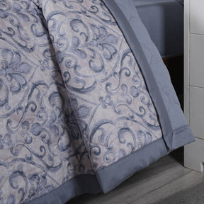 PBS Vintage Chic Dawson Quilt/Quilted Bed Cover Blue