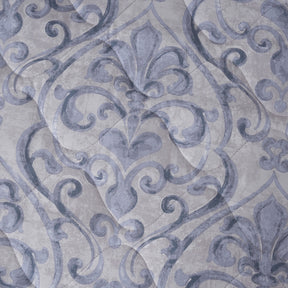 PBS Vintage Chic Dawson Quilt/Quilted Bed Cover Blue