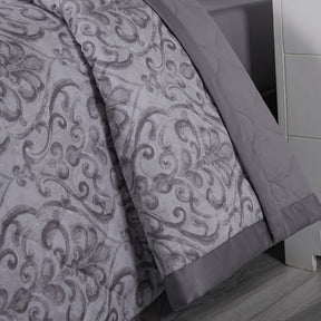 PBS Vintage Chic Dawson 6 Pcs Quilt Set /Quilted Bed Cover Grey