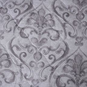 PBS Vintage Chic Dawson 6 Pcs Quilt Set /Quilted Bed Cover Grey