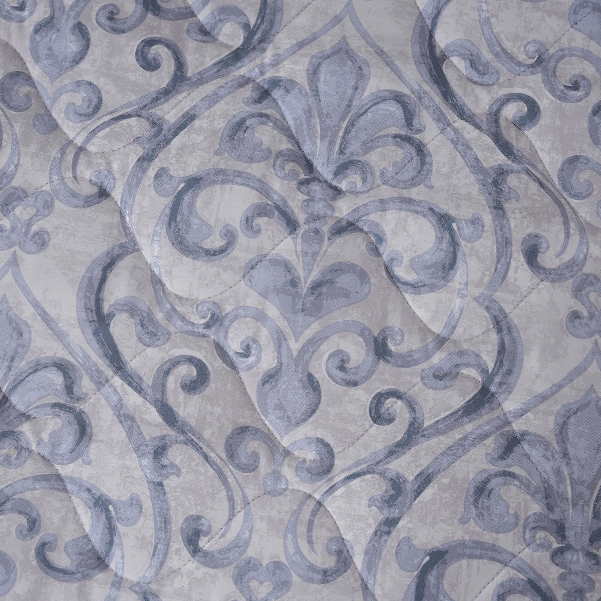 PBS Vintage Chic Dawson 6 Pcs Quilt Set /Quilted Bed Cover Blue