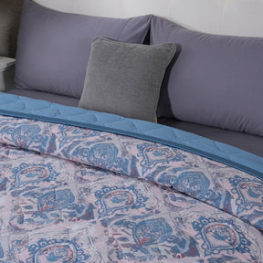 PBS Vintage Chic Edmund 6 Pcs Quilt Set /Quilted Bed Cover Blue