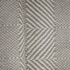 Rurban Elegance Fine Bone 100% Cotton 1PC Throw Grey