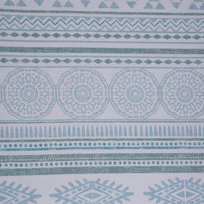 Hermosa Sensory Bloom Lennon 100% Cotton Printed Bed Sheet with Pillow Case Blue