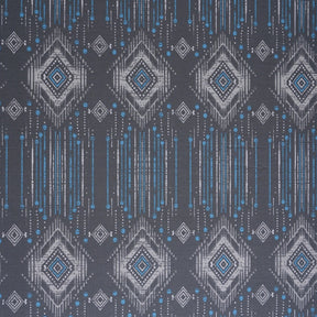 Hermosa Sensory Bloom  100% Cotton Printed Fitted Sheet with Pillow Case Blue