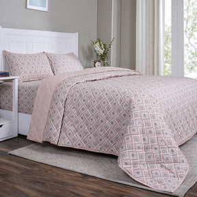 Sensory Bloom Jude 4 pcs Peach Quilt Set